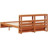  Krevetna konstrukcija s uzglavljem Vosak smeđa 120 x 200 cm | shoptok.hr