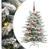vidaXL Umetno Zložljivo Božično Drevo Bela 120 cm PE in PVC | Shoptok.si