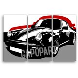 Ručno slikane slike na platnu pop art porsche 911 (umetnicke)