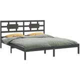  Za krevet od masivne borovine sivi 200 x 200 cm | shoptok.hr