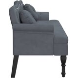  Klupa s jastucima tamnosiva 120,5x65x75 cm baršunasta | shoptok.hr
