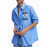 Desigual WOMEN&#39;S LONG-SLEEVED SHIRT, BLUE | shoptok.hr