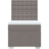 vidaXL Box spring postelja z vzmetnico taupe 90x200 cm blago | Shoptok.si