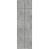 Ormarić za pohranu boja betona 70x42,5x225 cm konstruirano drvo | shoptok.hr