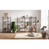 Marckeric Crna/natur polica u dekoru hrasta 58x175 cm Dusan - | shoptok.hr