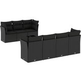  The Living Store Vrtna sedežna garnitura 8-delna z blazinami črn poli ratan - Vrtna Sedežna Garniture, (21460831) | Shoptok.si