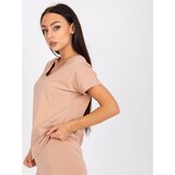 BASIC Feel Good T-shirt-AP-TS-A-004-camel | Shoptok.si