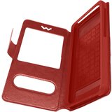 AVIZAR folio torbica extra-slim 2x window (hitra sprostitev) velikost l - rdeca, (20615714) | Shoptok.si