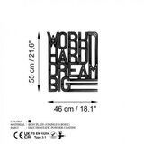 WALLXPERT zidna dekoracija work hard dream big 2 | ePonuda.com