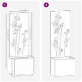  Privatnost u vrtu Cvjetni Bijelo 50 x 32 x 150 cm | shoptok.hr