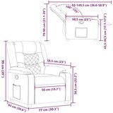 vidaXL Naslonjač od tkanine krem | shoptok.hr