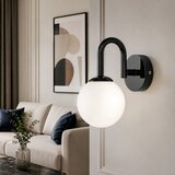 Opviq zidna lampa Loop-20451, 1 × E27, crna | Eponuda.com