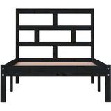  Za krevet od masivne borovine crni 100 x 200 cm | shoptok.hr