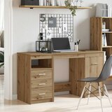  Radni stol s ormarićem Artisan hrast, inženjersko drvo | shoptok.hr