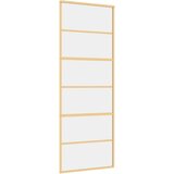  Drsna vrata zlata 76x205 cm prozorno ESG steklo in aluminij, (20983389) | Shoptok.si