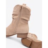 Shelvt Beige women's ankle boots with a classic cut | shoptok.hr