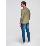 Ombre Men's urban print longsleeve - olive | Shoptok.si