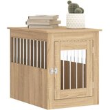 vidaXL Boks za psa sonoma hrast 55x75x65 cm inženirski les | Shoptok.si