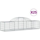  Lučne gabionske košare 25 kom 200x50x40/60 cm pocinčano željezo | shoptok.hr