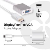 Club3d DisplayPort Adapter [1x Muški konektor DisplayPort - 1x Ženski konektor VGA] Bijela Cijene