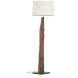 Kave Home Bela/rjava stoječa svetilka s tekstilnim senčilom (višina 175 cm) Powell – Cene