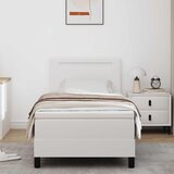  Krevet s opruga kutije Bijelo 90 x 190 cm Umjetna koža | shoptok.hr