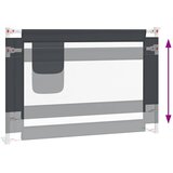  Sigurnosna ograda za dječji krevet tamnosiva 100x25 cm tkanina | Eponuda.com