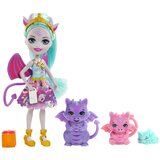 Mattel Enchantimals Deanna Dragon Mini lutka s tremi figurami zmajev in dodatki, Večbarvno, (21552355) | Shoptok.si