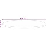 Stolna ploča Ø 40 x 2,5 cm okrugla od masivnog obnovljenog drva | shoptok.hr