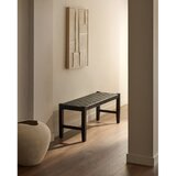 Kave Home Crna kožna klupa Calixta – | shoptok.hr