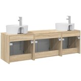  Set ormarića za kupaonicu 3 kom. Hrast sonoma Smeđa 49,5 x 44,5 x 65 cm | shoptok.hr