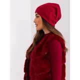 Wool Fashion Italia Cap-AT-CZ-23250.36P-burgundy | Shoptok.si