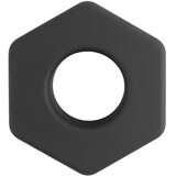 Pulselock Forge - silikonski obroček za penis v obliki matice (črn) - 22 mm | Shoptok.si