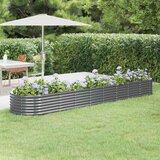  Povišena vrtna gredica od pocinčanog čelika 368x80x36 cm antracit | shoptok.hr