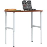 vidaXL Delovna miza tm.rjava 100x60x(71,5-98) cm hrastovina pravokotna | Shoptok.si