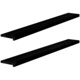  Prozorske klupice 2 kom tamnosmeđe 160x20x2 cm masivne hrast | shoptok.hr