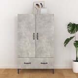  Visoka komoda siva boja betona 70x31x115 cm konstruirano drvo | shoptok.hr