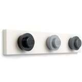 Lego Stenski obešalnik v črn, sivi in temno sivi barvi LEGO®,, 35 x 6,8 cm | Shoptok.si