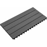  Pločice za decking 6 pcs Sivi 60 x 30 cm Drvoplastična smjesa | Eponuda.com