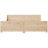 vidaXL Posteljni okvir brez vzmetnice 200x200 cm trdna borovina | Shoptok.si