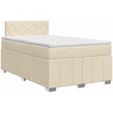  Boxspring krevet s madracem Krem 120 x 190 cm Tkanina | shoptok.hr