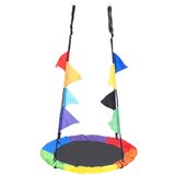 vidaXL Ljuljačka duginih boja sa zastavicama 100 cm | shoptok.hr