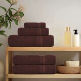vidaXL Brisače za tuširanje 4 kos rjava 70x140 cm 360 g/m² 100% bombaž | Shoptok.si