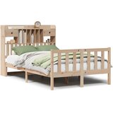  s regalom za knjige bez madraca 135x190 cm od borovine | shoptok.hr