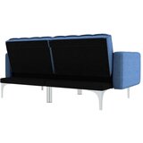 vidaXL Kavč z ležiščem modro blago | Shoptok.si