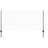 Euro ograda s postom 25 x 1 m Čelik premazan PVC-om Zelena | shoptok.hr