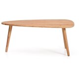 Kave Home Klubska mizica iz masivne akacije v naravni barvi 60x110,5 cm Duvani – Cene