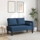 vidaXL Počivaljka s jastucima plave od tkanine | shoptok.hr