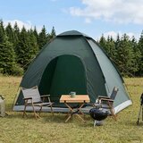 Kamping šator s krovom Maslinasto zelena 190 x 140 x 105 cm | shoptok.hr
