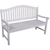 Garden Pleasure Bela lesena vrtna klop Singapore - | Shoptok.si